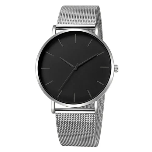 Classic Black & Silver Watch
