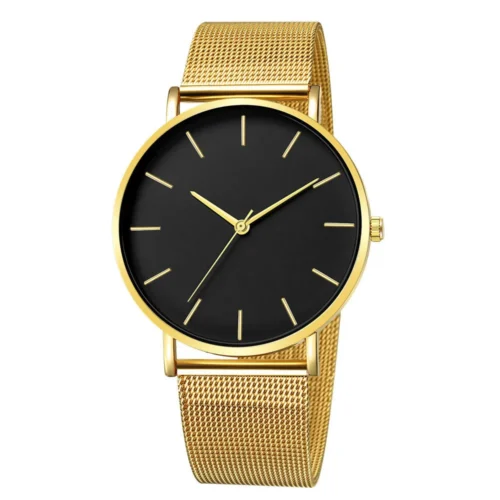 Classic Black & Gold Watch